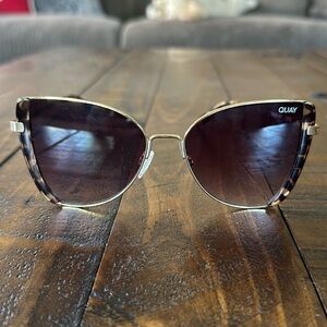 Quay Cat Eye Sunglasses with leopard detailing. Great condition only worn twice.
